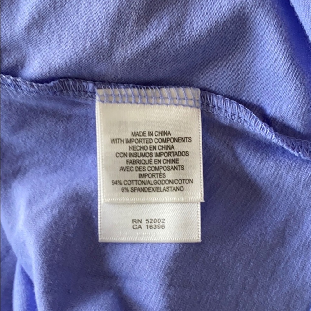 Liz Claiborne New York 1X Purple Tee - Picture 4 of 5
